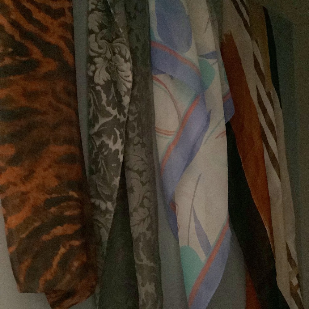 4 Scarfs various sizes ,materials & patterns .